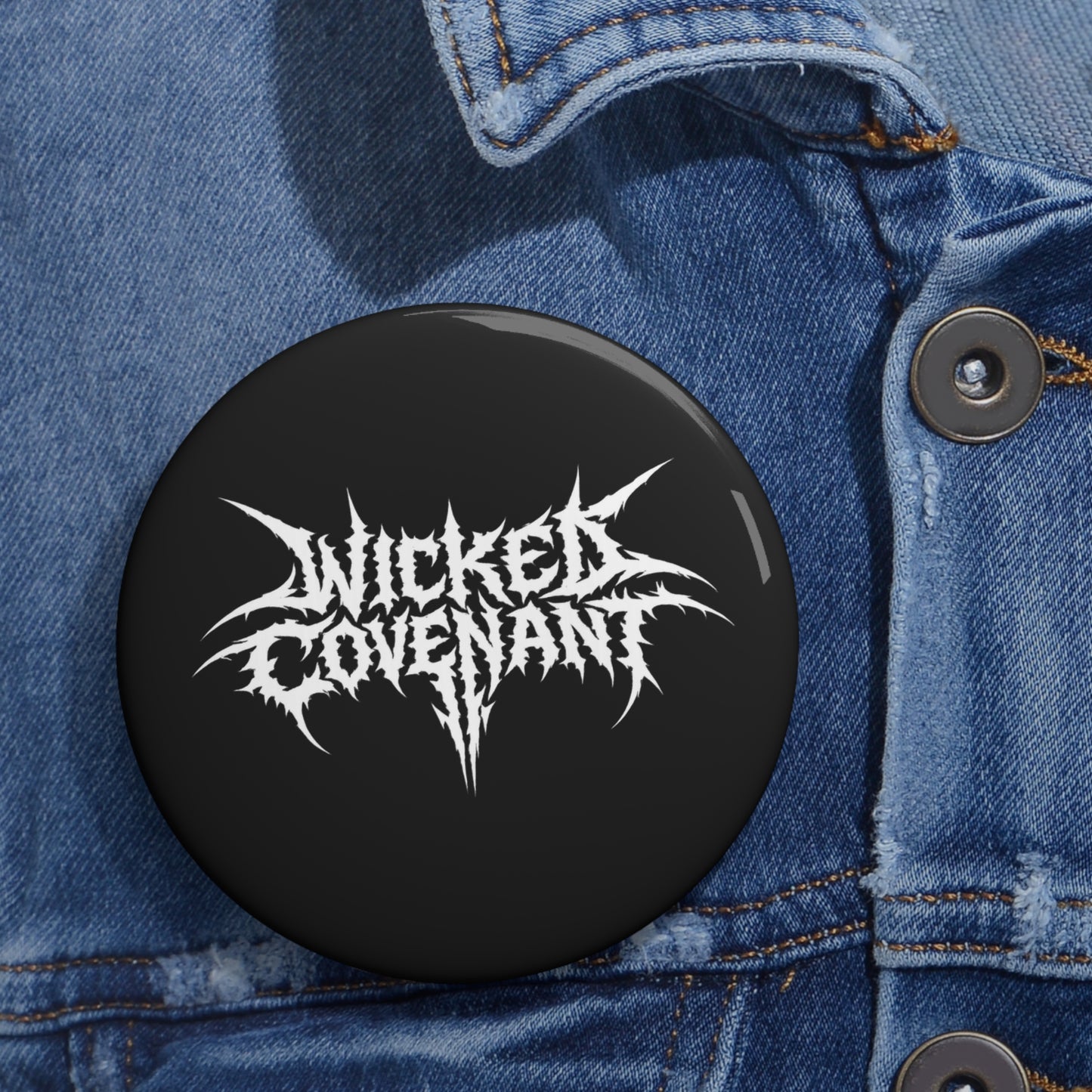 Wicked Covenant Custom Pin Buttons