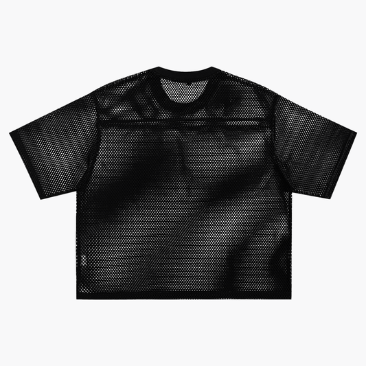 IX Ram Carcass - See-through Black Boxy Net Shirt
