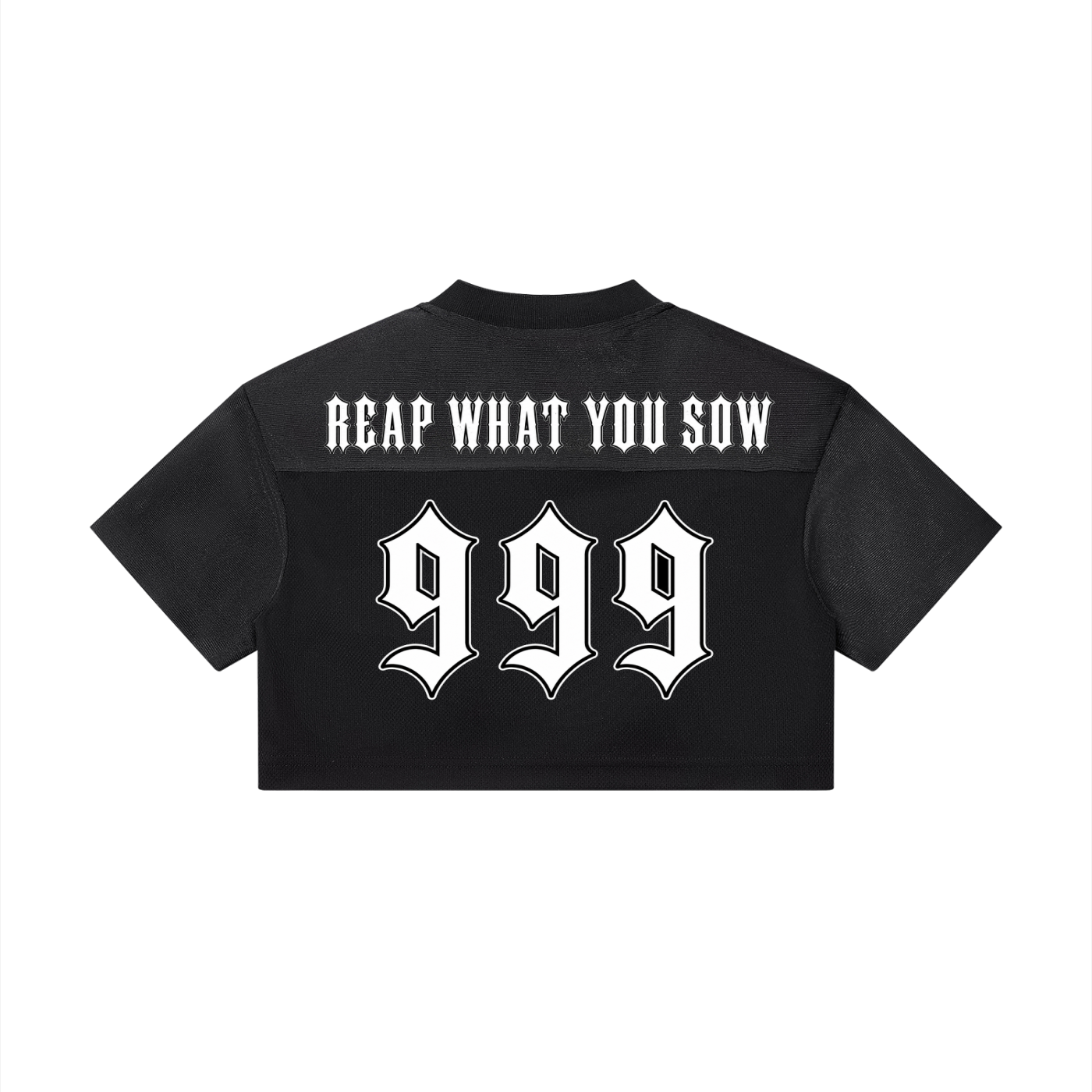 Covenant 999 - Black Cropped V-Neck Jersey
