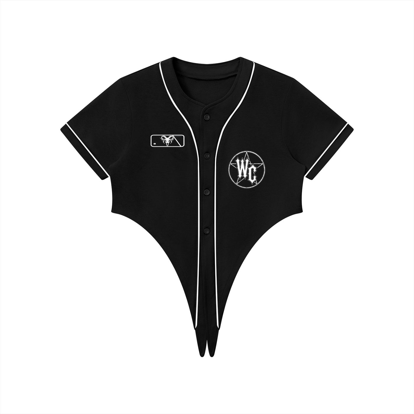 Wicked Covenant Reap What You Sow - Black Piping Baseball Jersey