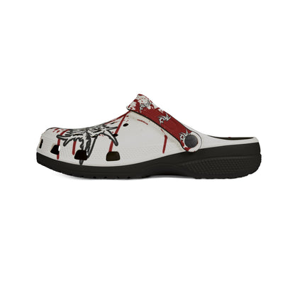 Wicked Blood Splat Clogs - White