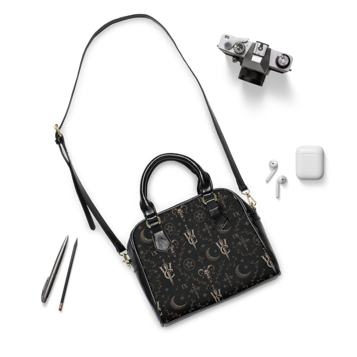 The Covenant Monogram Shoulder Handbag
