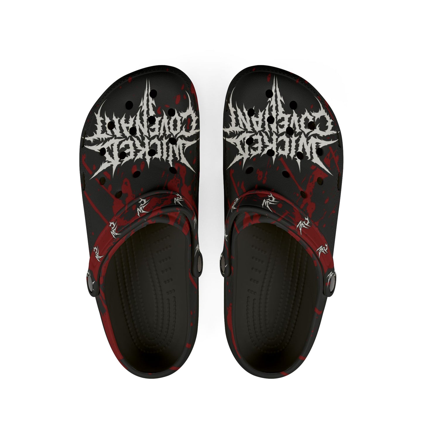 Wicked Blood Splat Clogs