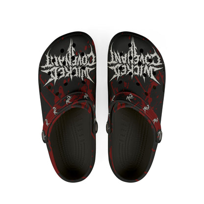 Wicked Blood Splat Clogs