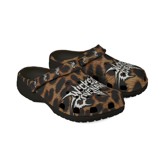 Wicked Leopard Clogs