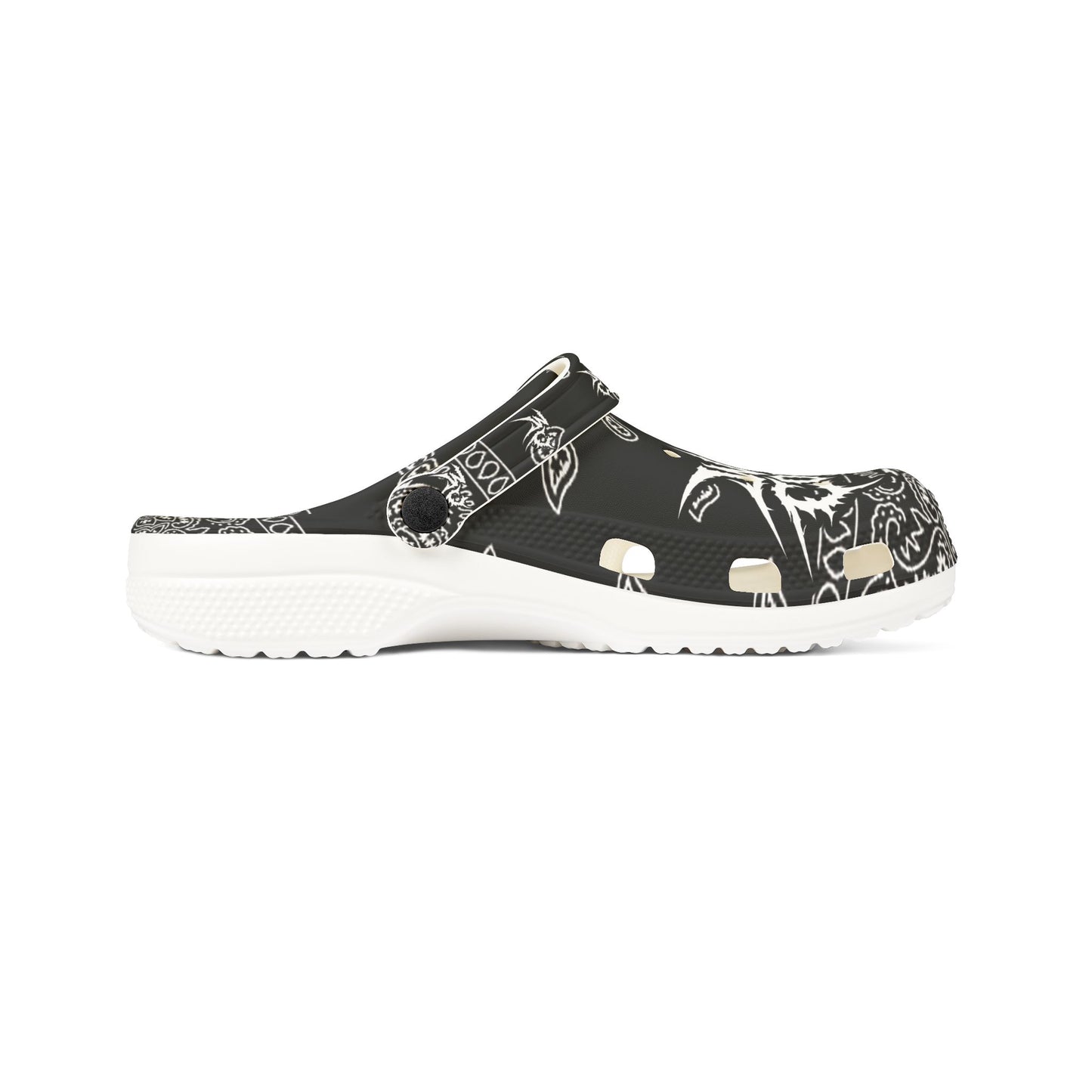 Wicked Bandana Clogs - Black