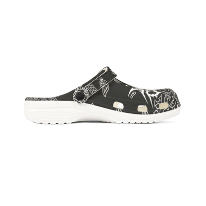 Wicked Bandana Clogs - Black