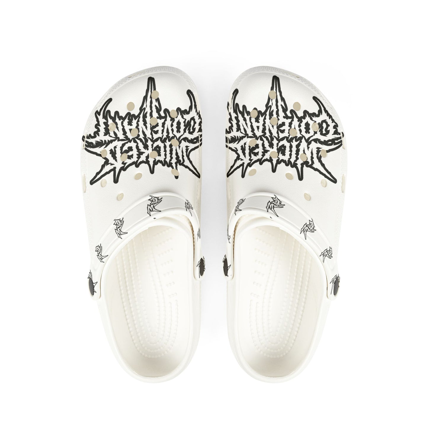Wicked Covenant Clogs - White