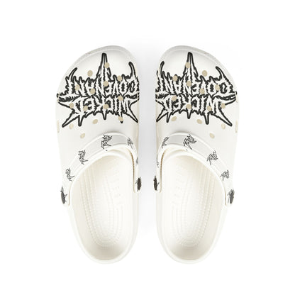 Wicked Covenant Clogs - White
