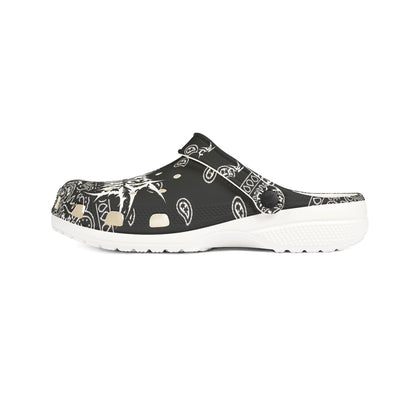 Wicked Bandana Clogs - Black