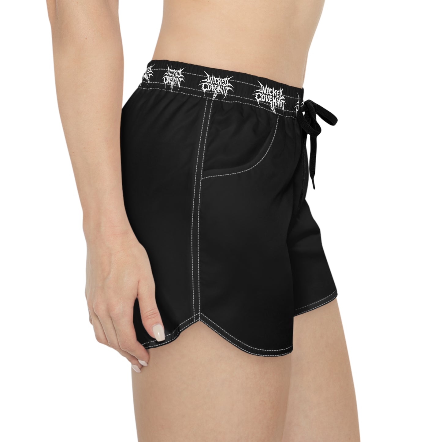 Women's Wicked Black Casual Shorts