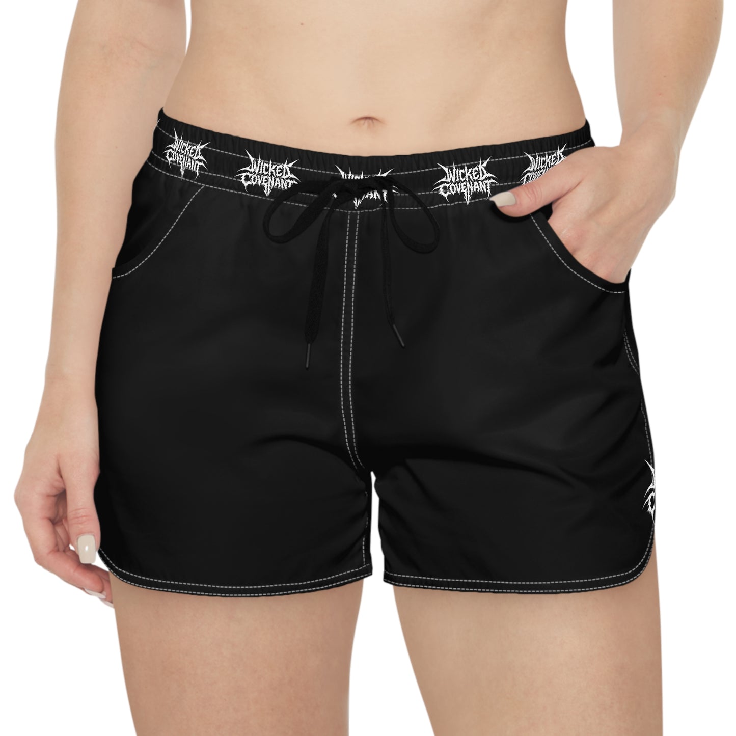 Women's Wicked Black Casual Shorts