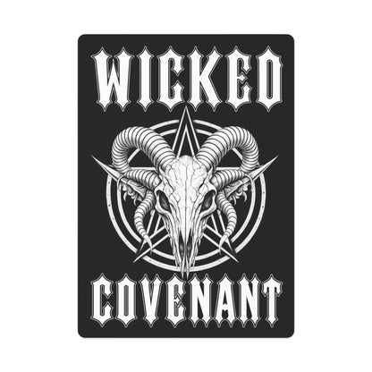 Wicked Covenant Pentacle Ram Carcass Poker Cards