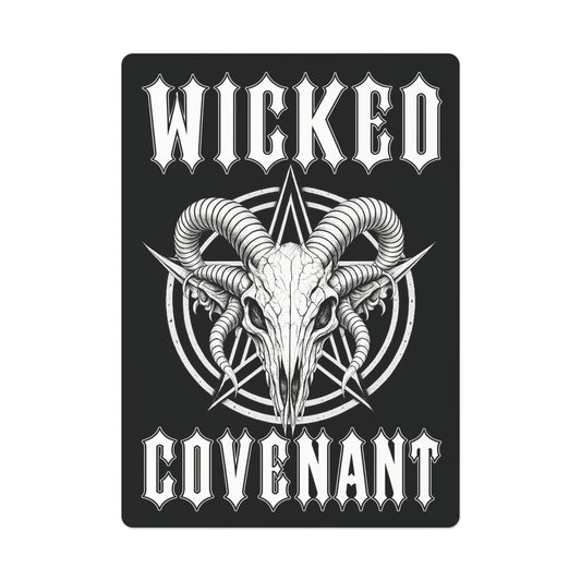 Wicked Covenant Pentacle Ram Carcass Poker Cards