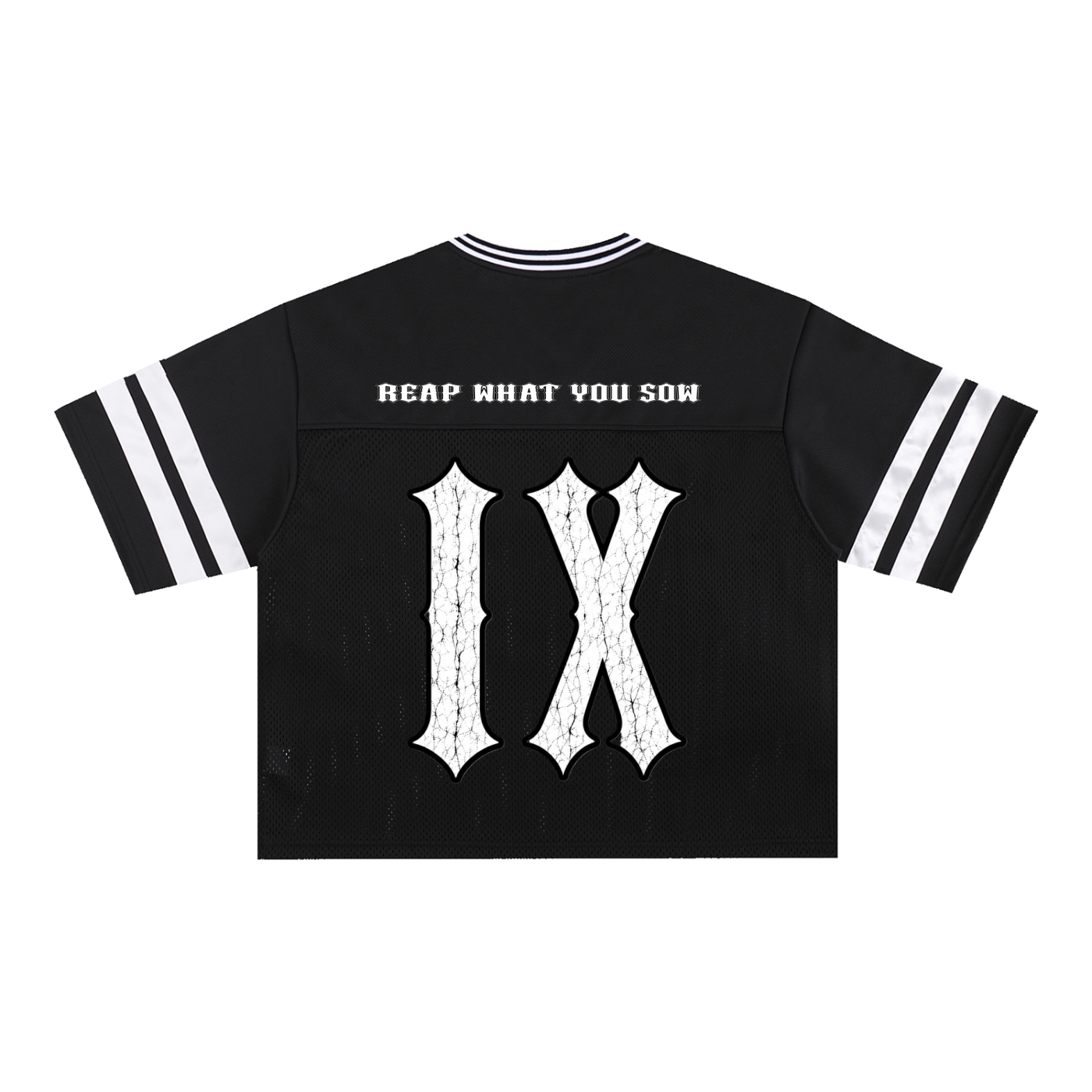 Wicked Ram Carcass - Black Taped Mesh Boxy Shirt