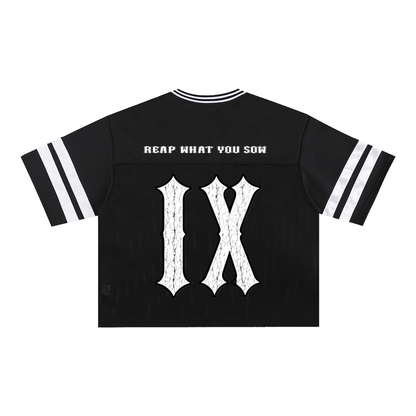 Wicked Ram Carcass - Black Taped Mesh Boxy Shirt