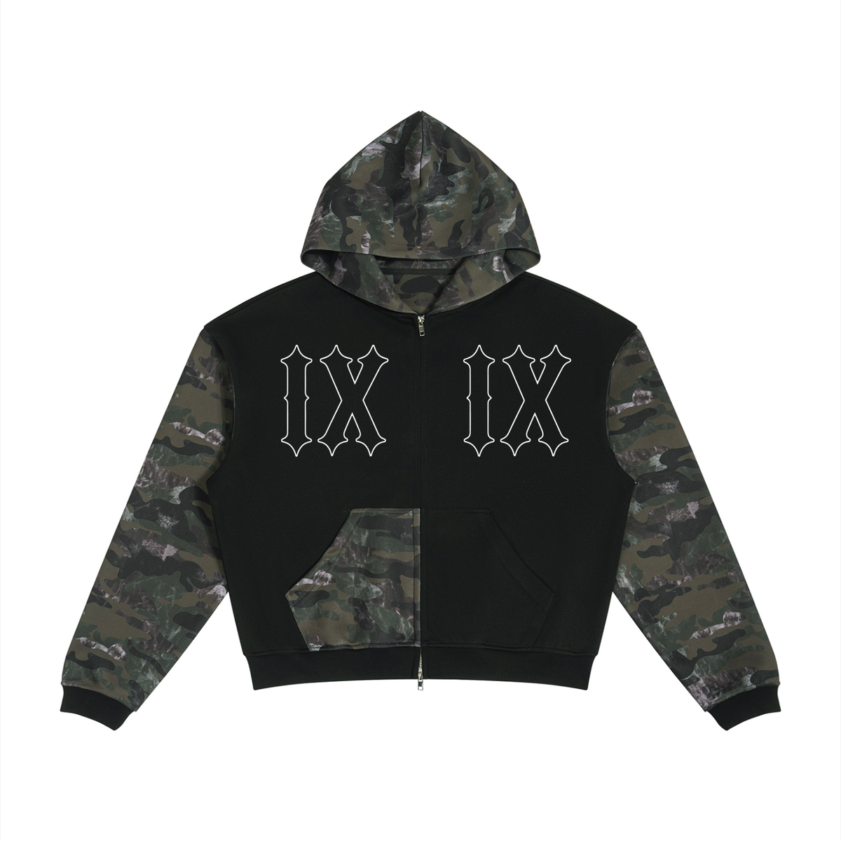 XI/Ram Carcass - Colorblock Camo Hoodie
