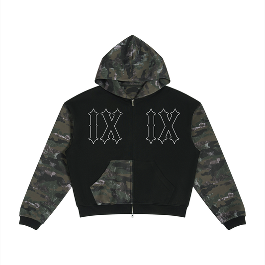 XI/Ram Carcass - Colorblock Camo Hoodie