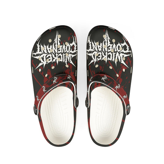 Wicked Blood Splat Clogs