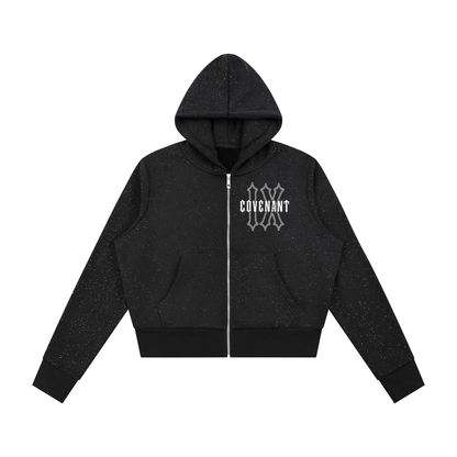 Covenant IX - Women's Sparkles Fleece Full Zip Hoodie