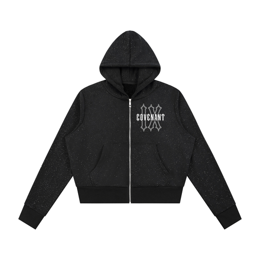 Covenant IX - Women's Sparkles Fleece Full Zip Hoodie