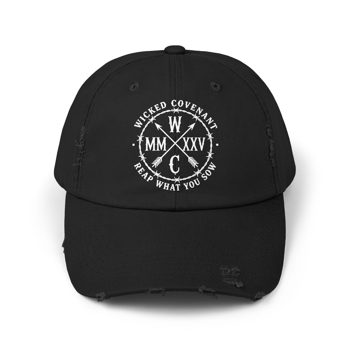 Reap What You Sow - Black Distressed Cap