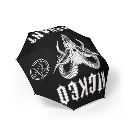 Wicked Covenant Ram Carcass Pentacle Semi-Automatic Foldable Umbrella