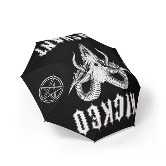 Wicked Covenant Ram Carcass Pentacle Semi-Automatic Foldable Umbrella