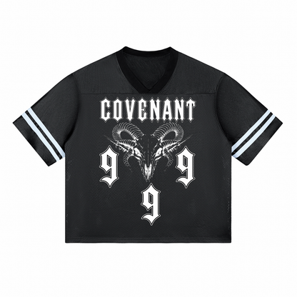 Covenant 999 Ram Carcass - Black Taped Mesh Shirt