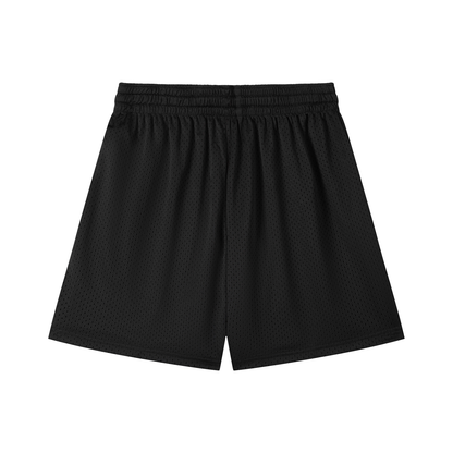 Property Of Wicked Covenant Black Mesh Drawstring Shorts