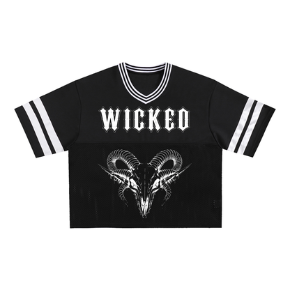 Wicked Ram Carcass - Black Taped Mesh Boxy Shirt