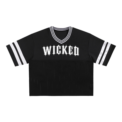 Wicked - Black Taped Mesh Boxy Shirt