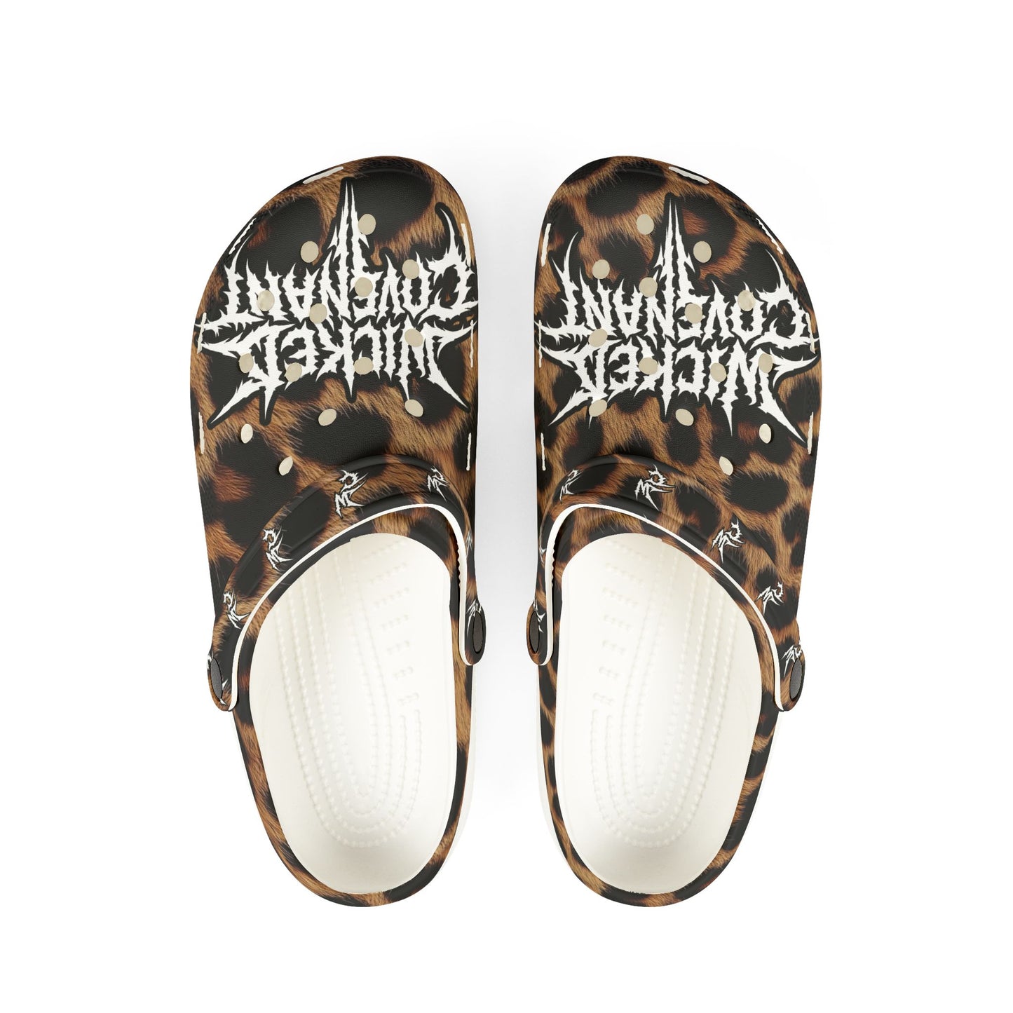 Wicked Leopard Clogs