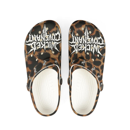 Wicked Leopard Clogs
