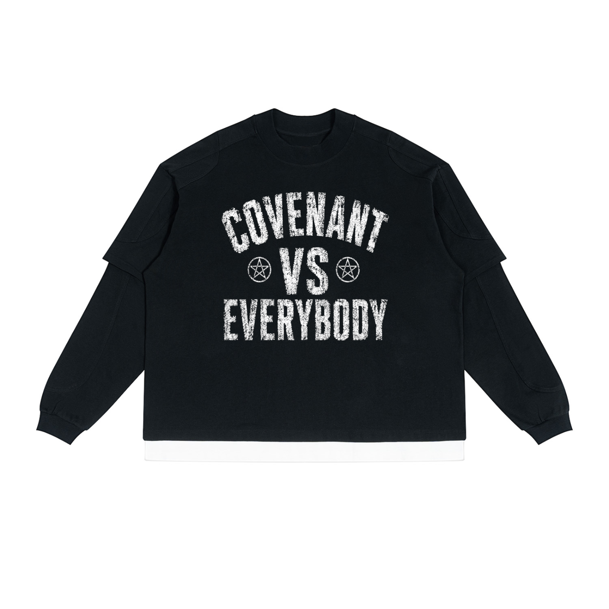 Covenant vs Everybody - Paneled Layer Color Block T-Shirt
