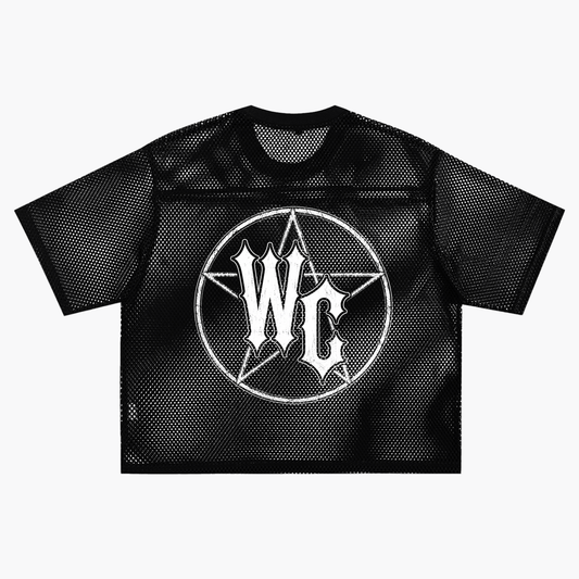 Wicked Covenant Reap What You Sow - Black See-through Net Shirt