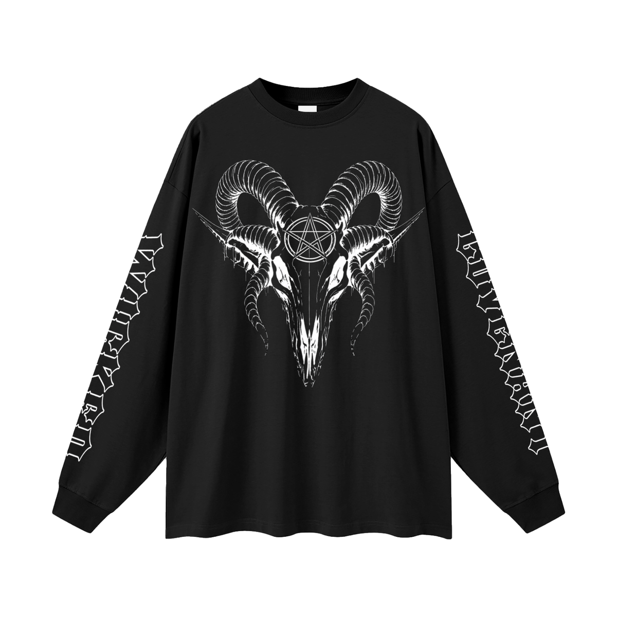 Ram Carcass/Pentacle - Oversized Long Sleeve T