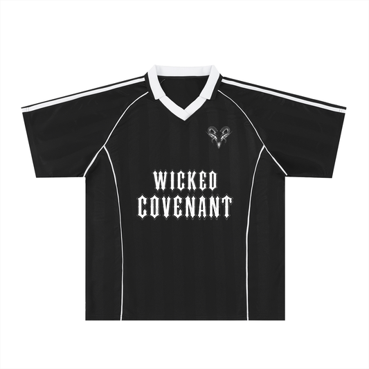 Wicked Covenant Shadow Stripe Collared Soccer Jersey