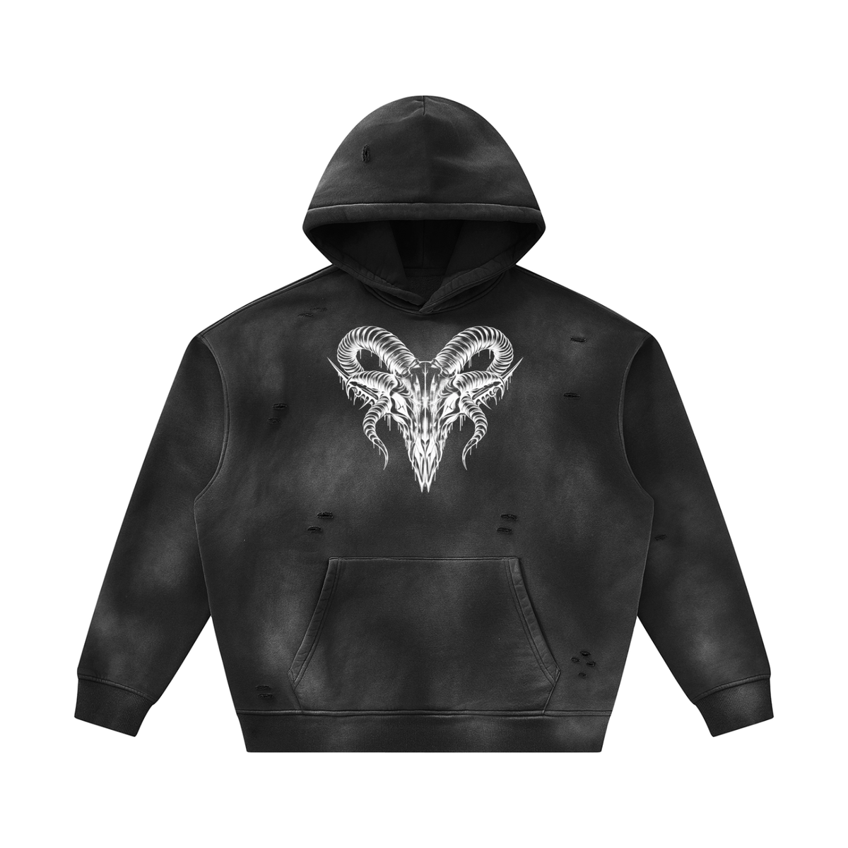 Ram Carcass - Sunfade Frayed Hoodie