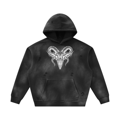 Ram Carcass - Sunfade Frayed Hoodie
