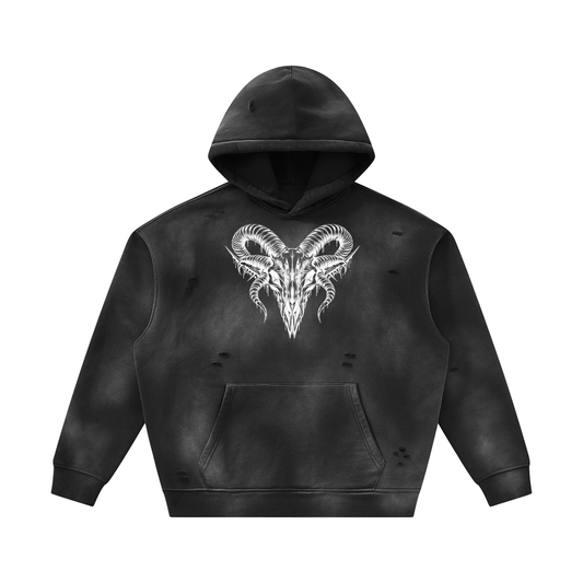 Ram Carcass - Sunfade Frayed Hoodie