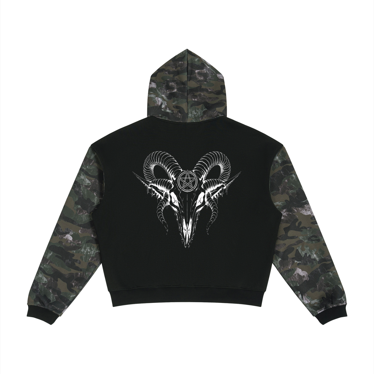 XI/Ram Carcass - Colorblock Camo Hoodie