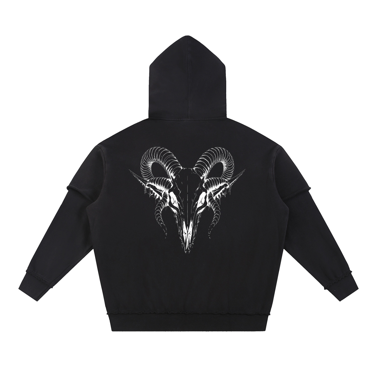 Reap What You Sow - Raw Edge Double Layered Hoodie