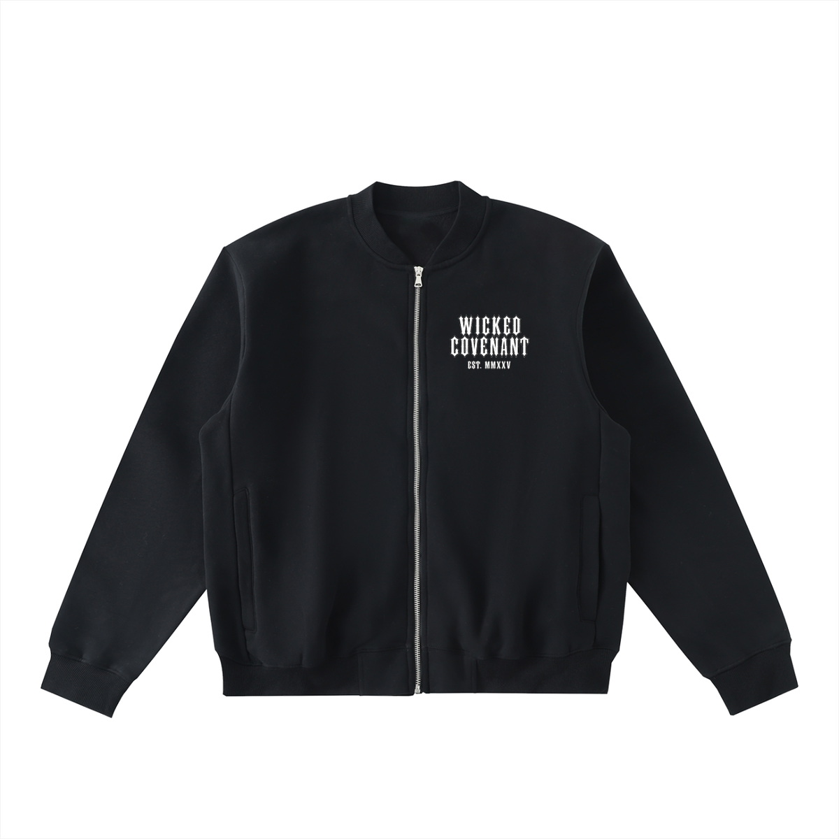 Wicked Covenant -  Zip-Up Fleeced Bomber
