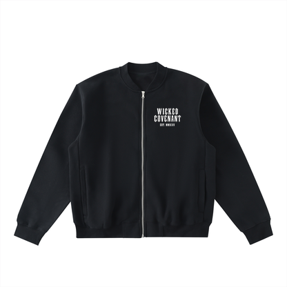 Wicked Covenant -  Zip-Up Fleeced Bomber