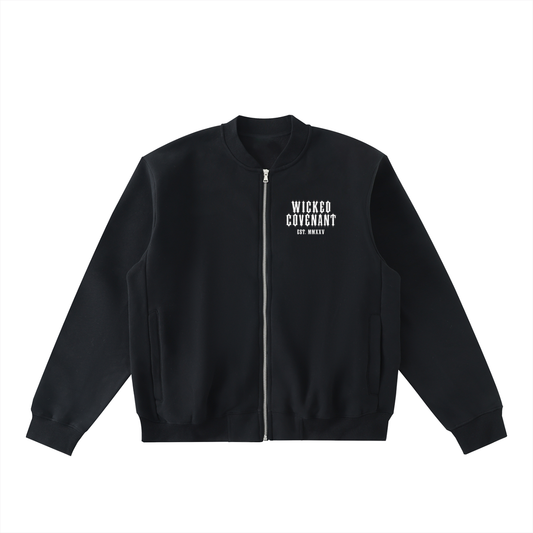 Wicked Covenant -  Zip-Up Fleeced Bomber